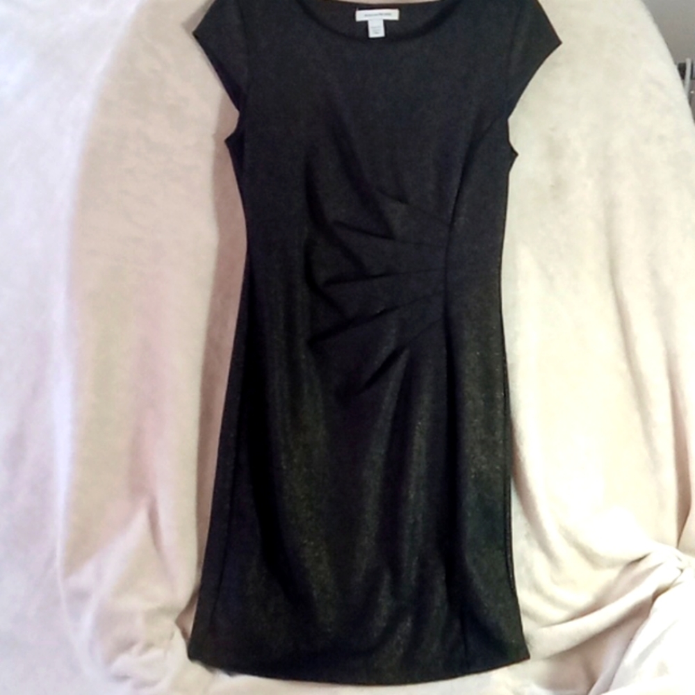 Boston Proper sz XS Dress black gold stretch